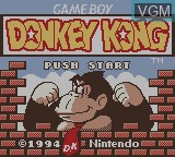 Image de l'ecran titre du jeu Donkey Kong sur Nintendo Game Boy