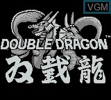 Image de l'ecran titre du jeu Double Dragon sur Nintendo Game Boy