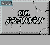 Image de l'ecran titre du jeu Dr. Franken sur Nintendo Game Boy