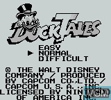 Image de l'ecran titre du jeu DuckTales sur Nintendo Game Boy