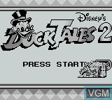 Image de l'ecran titre du jeu DuckTales 2 sur Nintendo Game Boy