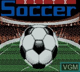Image de l'ecran titre du jeu Elite Soccer sur Nintendo Game Boy