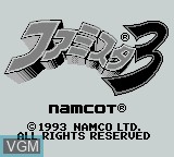 Image de l'ecran titre du jeu Famista 3 sur Nintendo Game Boy