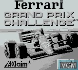 Image de l'ecran titre du jeu Ferrari Grand Prix Challenge sur Nintendo Game Boy