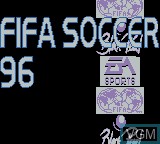Image de l'ecran titre du jeu FIFA Soccer 96 sur Nintendo Game Boy