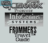 Image de l'ecran titre du jeu InfoGenius Productivity Pak - Frommer's Travel Guide sur Nintendo Game Boy
