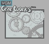 Image de l'ecran titre du jeu Gear Works sur Nintendo Game Boy