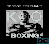 Image de l'ecran titre du jeu George Foreman's KO Boxing sur Nintendo Game Boy