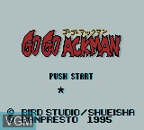 Image de l'ecran titre du jeu Go Go Ackman sur Nintendo Game Boy