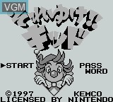 Image de l'ecran titre du jeu Soreyuke!! Kid sur Nintendo Game Boy