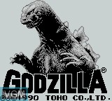 Image de l'ecran titre du jeu Godzilla sur Nintendo Game Boy