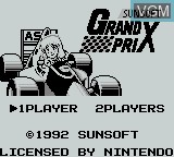 Image de l'ecran titre du jeu Sunsoft Grand Prix sur Nintendo Game Boy