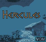 Image de l'ecran titre du jeu Hercules sur Nintendo Game Boy