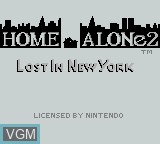 Image de l'ecran titre du jeu Home Alone 2 - Lost in New York sur Nintendo Game Boy