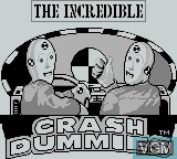 Image de l'ecran titre du jeu Incredible Crash Dummies, The sur Nintendo Game Boy