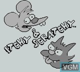 Image de l'ecran titre du jeu Simpsons, The - Itchy & Scratchy in Miniature Golf Madness sur Nintendo Game Boy