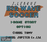 Image de l'ecran titre du jeu J.League Big Wave Soccer sur Nintendo Game Boy