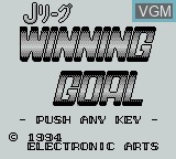 Image de l'ecran titre du jeu J.League Winning Goal sur Nintendo Game Boy