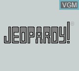 Image de l'ecran titre du jeu Jeopardy! sur Nintendo Game Boy