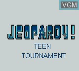 Image de l'ecran titre du jeu Jeopardy! Teen Tournament sur Nintendo Game Boy