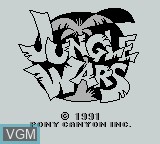 Image de l'ecran titre du jeu Jungle Wars sur Nintendo Game Boy