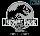 Image de l'ecran titre du jeu Jurassic Park Part 2 - The Chaos Continues sur Nintendo Game Boy