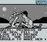 Image du menu du jeu Little Mermaid, The sur Nintendo Game Boy