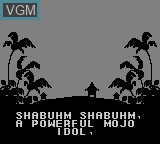 Image du menu du jeu Maui Mallard in Cold Shadow sur Nintendo Game Boy