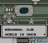 Image du menu du jeu Mega Man V sur Nintendo Game Boy