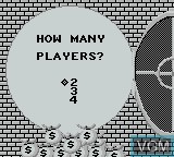Image du menu du jeu Monopoly sur Nintendo Game Boy