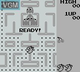 Image du menu du jeu Ms. Pac-Man sur Nintendo Game Boy