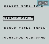 Image du menu du jeu Muhammad Ali - Heavyweight Boxing sur Nintendo Game Boy