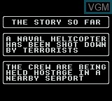 Image du menu du jeu Navy Seals sur Nintendo Game Boy