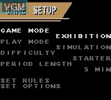 Image du menu du jeu NBA Live 96 sur Nintendo Game Boy