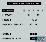 Image du menu du jeu Nemesis sur Nintendo Game Boy