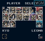 Image du menu du jeu Nettou The King of Fighters '96 sur Nintendo Game Boy