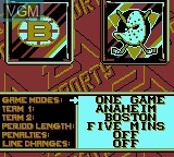 Image du menu du jeu NHL 96 sur Nintendo Game Boy