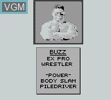 Image du menu du jeu Pit-Fighter sur Nintendo Game Boy