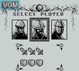 Image du menu du jeu Rampart sur Nintendo Game Boy