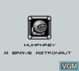 Image du menu du jeu Altered Space - A 3-D Alien Adventure sur Nintendo Game Boy
