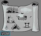 Image du menu du jeu Yogi Bear in Yogi Bear's Goldrush sur Nintendo Game Boy