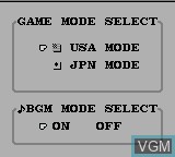 Image du menu du jeu Bases Loaded sur Nintendo Game Boy