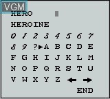 Image du menu du jeu Battle of Olympus, The sur Nintendo Game Boy