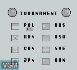 Image du menu du jeu Battle Ping Pong sur Nintendo Game Boy