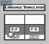 Image du menu du jeu InfoGenius Productivity Pak - Berlitz French Translator sur Nintendo Game Boy