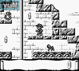 Image du menu du jeu Montezuma's Return sur Nintendo Game Boy