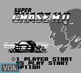 Image du menu du jeu Super Chase H.Q. sur Nintendo Game Boy