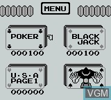 Image du menu du jeu Card Game sur Nintendo Game Boy