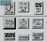 Image du menu du jeu Days of Thunder sur Nintendo Game Boy