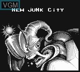 Image du menu du jeu Earthworm Jim sur Nintendo Game Boy